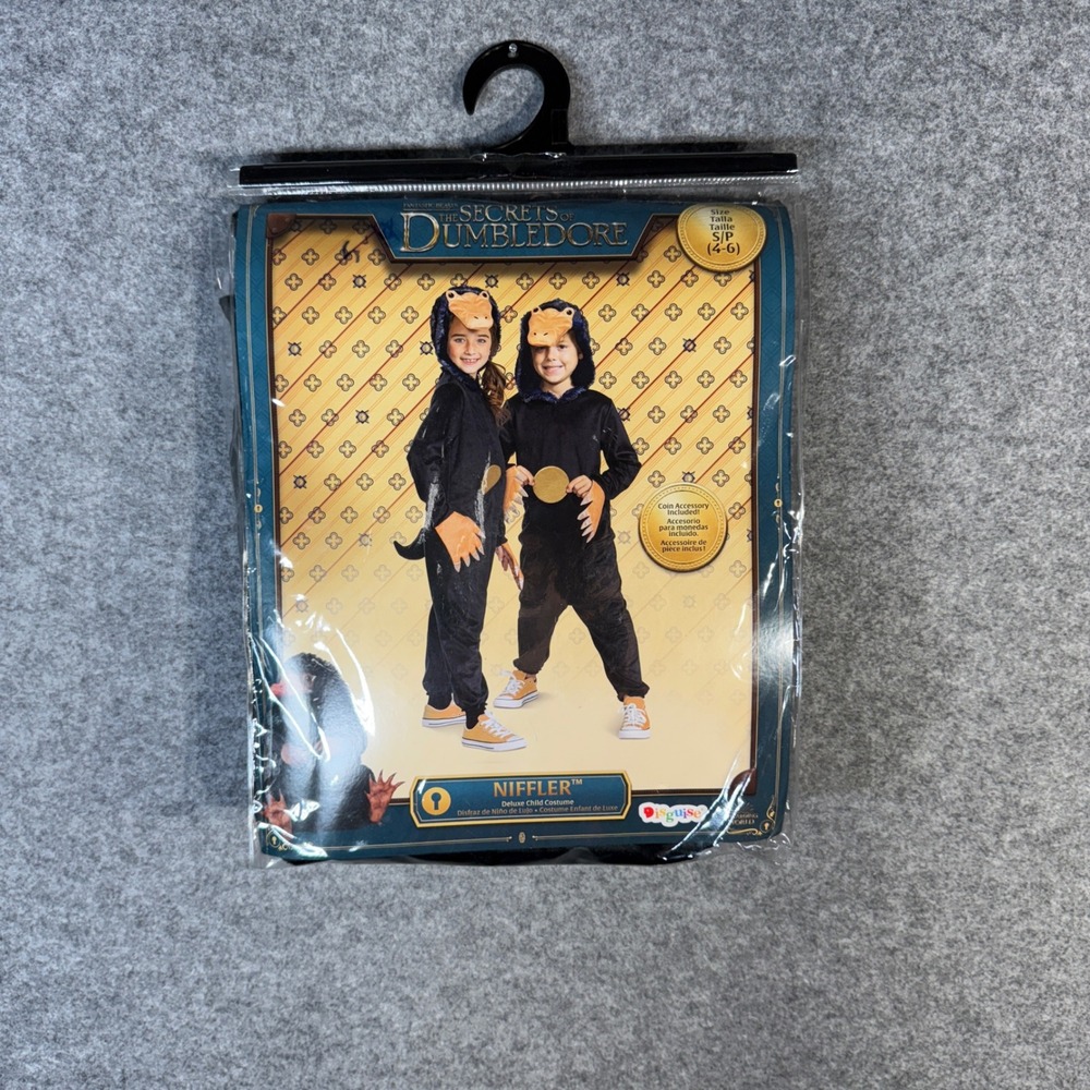 Secrets of Dumbledore Niffler‎ Child Costume Wizarding World Size S/P (4-6)